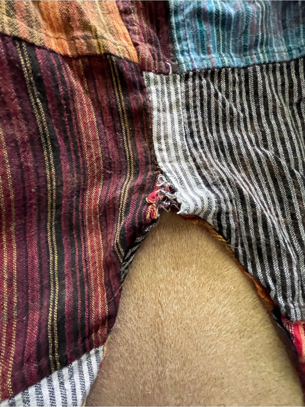 Patchwork Multi Colored Pants - Picture 6 of 6
